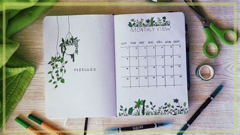 Bullet Journal Febbraio 2021 🌱 Plan With Me Youtube