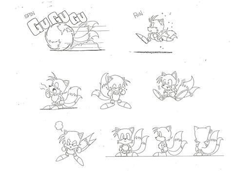 Early Never Before Seen Tails Concept Art Discovered From Sonic Satam