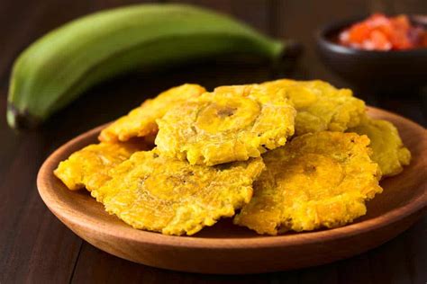 Tostones Twice Fried Green Plantains Recipe