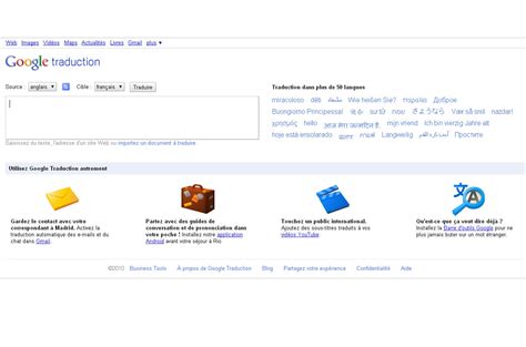 Voir la traduction automatique de google translate de 'italien'. Google Traduction Online