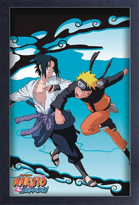 Naruto Shippuden Sasuke Vs Naruto 11×17 Framed Poster Anime And Things
