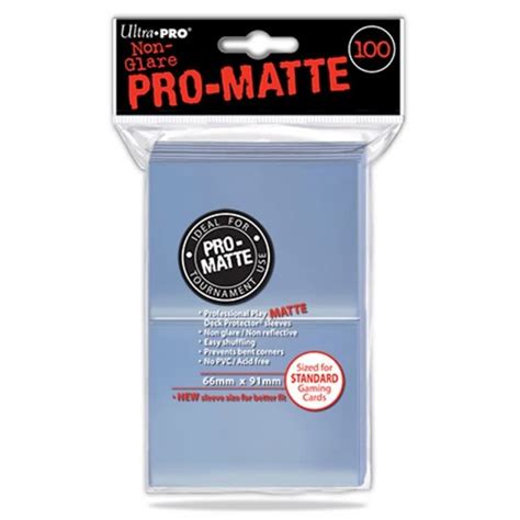 Ultra Pro Card Sleeves Clear Matte 100 Fair Game