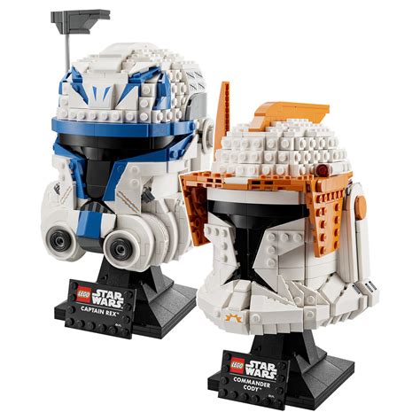 Nové Prilby Lego Star Wars 2023 75349 Kapitán Rex A 75350 Veliteľ