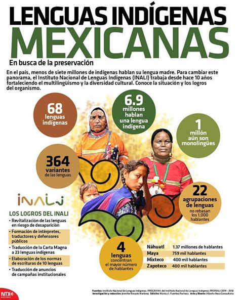 Infografia Lenguas Indígenas Mexicanas Lenguas Indigenas De Mexico