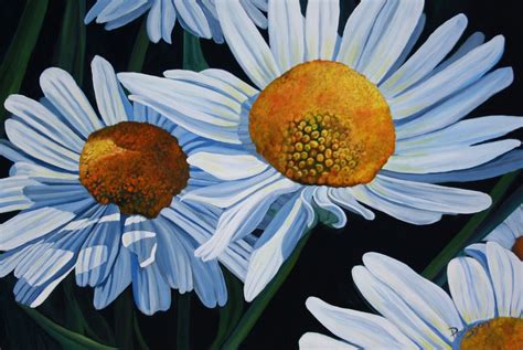 Daisys Daisies Acrylic On Canvas 24 X 36 I Am The Artist Artist