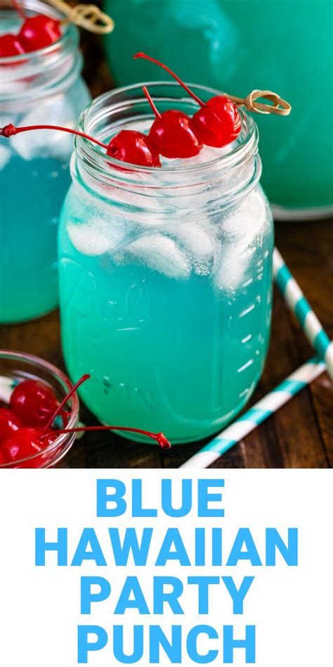 Blue Hawaiian Party Punch Recipe Vodka Punch Party Punch Vodka