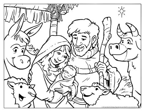 Https://techalive.net/coloring Page/manger Scene Coloring Pages