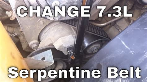73l Psd How To Change A Serpentine Belt Youtube