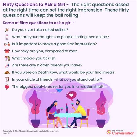 300 Flirty Questions To Ask A Girl A One Stop Guide Thepleasantrelationship
