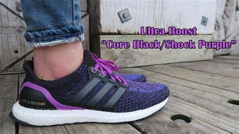 Adidas Ultra Boost Core Blackshock Purple Womens Sneaker Youtube