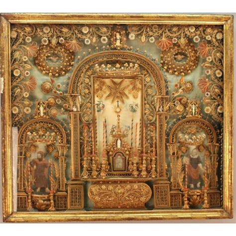 Sold Price Antique European Religious Devotional Altarpiece