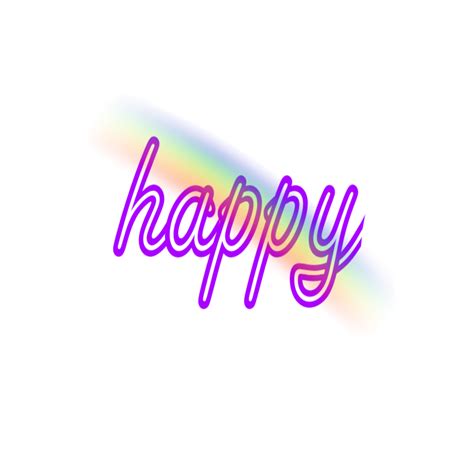 Mq Rainbow Rainbows Happy Words Sticker By Qoutesforlife