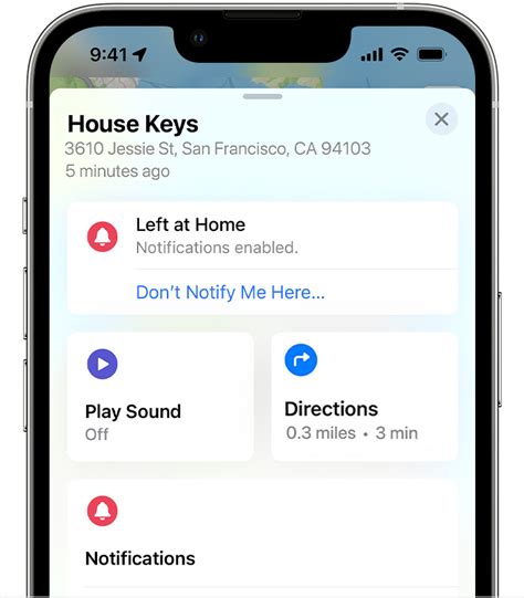 Set Up And Use Notify When Left Behind In The Find My App Apple Support
