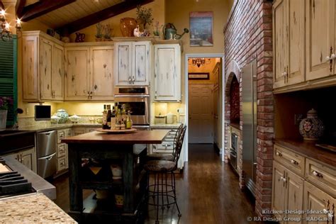 French country kitchens are cool, colorful and very fashionable. Country French Kitchen Cabinets with an Antique White ...
