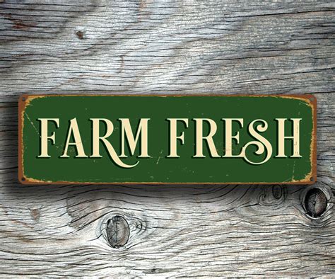 Farm Fresh Sign Farm Fresh Signs Vintage Style Farm Fresh