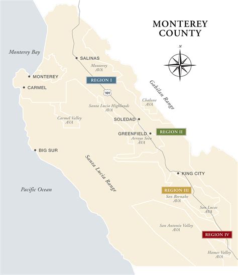 Monterey County Zip Code Map United States Map