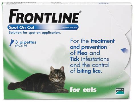 Frontline Spot On Flea Treatment For Cats A Coombs Pet Centre