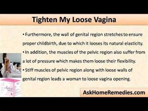 What Can I Do To Tighten My Loose Vagina Youtube