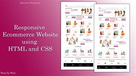 Complete Responsive E Commerce Website Design HTML CSS