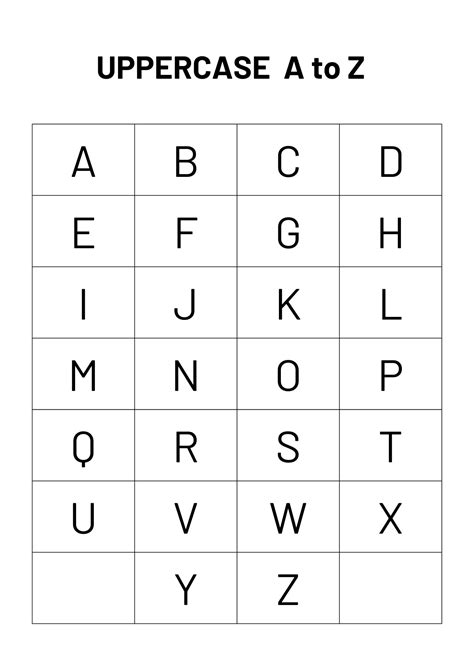 Alphabet Letter Chart A To Z Printable Alphabet Printables Literacy