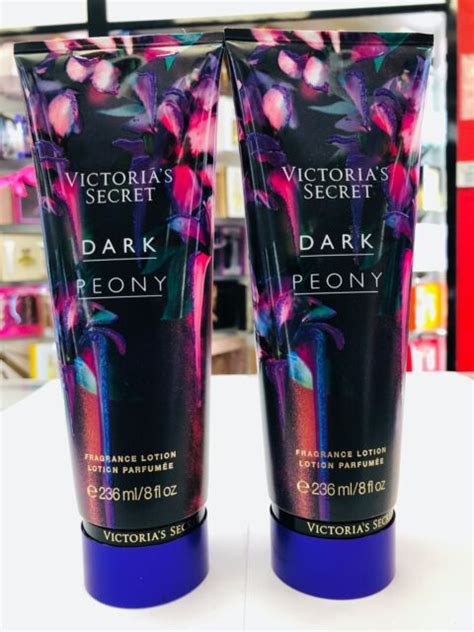 Victoria S Secret Dark Peony Fragrance Body Lotion For Women 8 Oz Set