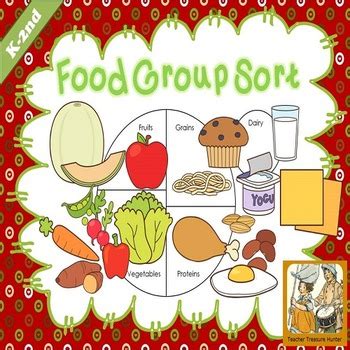 Food groups in each group of food pictures, circle the picture that doesn't belong to that food group. Food Group Sort - MY PLATE ... by Teacher Treasure Hunter ...