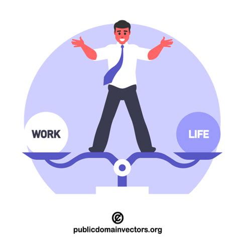 Work Life Balance Public Domain Vectors