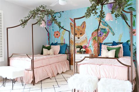 Girls Bedroom Makeover Colorful And Cute Classy Clutter