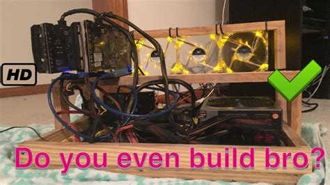 Nowadays, the bitcoin network is creating virtual coins. wooden mining rig frame build bitcoin - YouTube