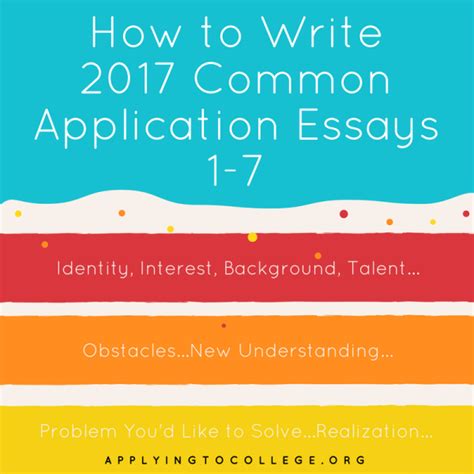 The first essay option on the common application asks you to share your story. Here it is, all in one place—My 2017 series on How to ...