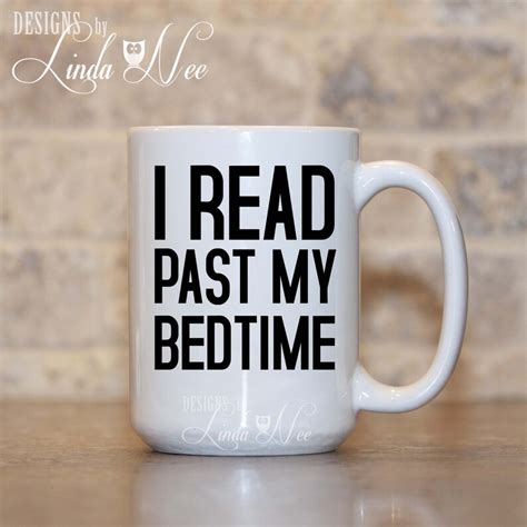 literary t mug i read past my bedtime reader ts book etsy