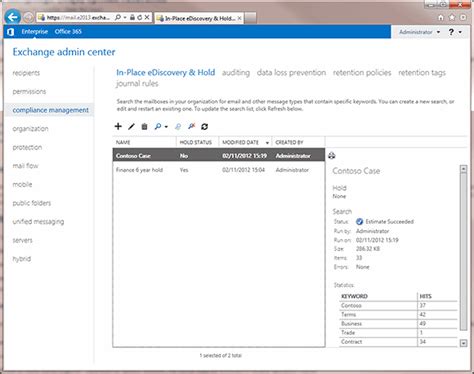 Highlighting new features in Exchange 2013: Compliance and e-discovery