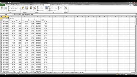 This company has been marked as potentially delisted and may not. Bulk Historical Stock Quotes in Excel - YouTube