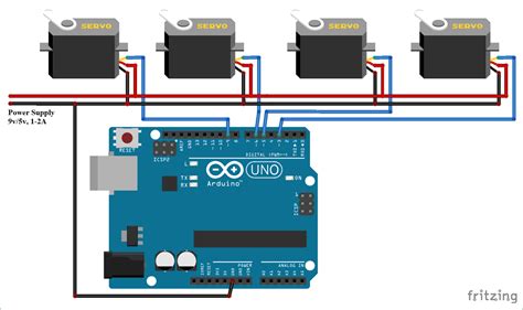Wiring Diagram Multiple Servos Arduino Meag