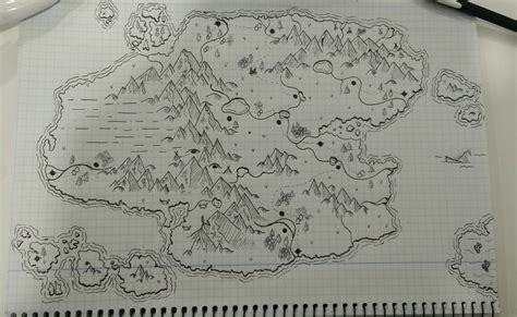 How To Draw A Fantasy World Map Map