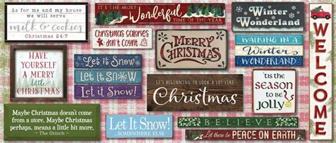 Time To Get Festive With These Christmas And Winter Wooden Signs
