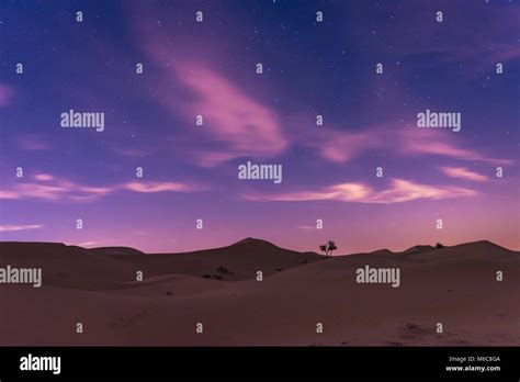 Night Sky With Clouds In The Desert Of Dubai Stock Photo Alamy
