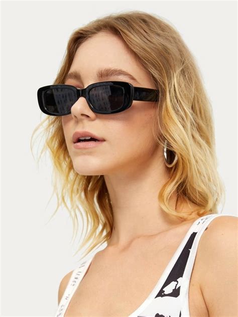 Chunky Frame Sunglasses Shein Uk Gafas De Sol Gafas De Moda