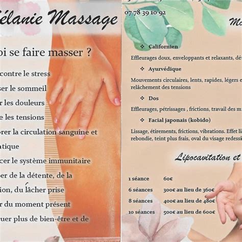 mélanie massage institut de massages à vitrolles
