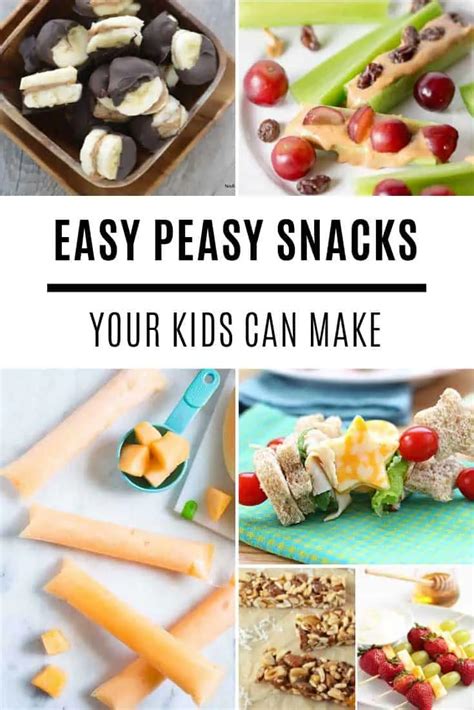 Easy Snacks For Kids To Make And Theyre Healthy Too
