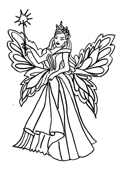 Faerie Coloring Pages At Free Printable