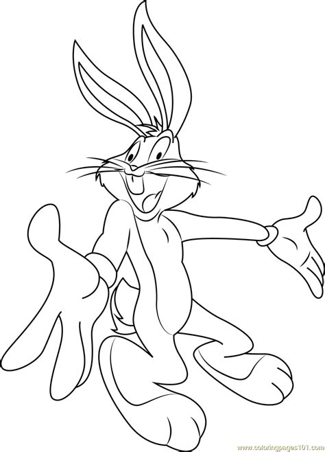 Bugs Bunny Coloring Sheet Bugs Bunny Coloring Pages Inews Tekno