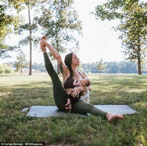 Carlee Benear Breastfeeds Her Daughter Two While Doing Yoga Daily
