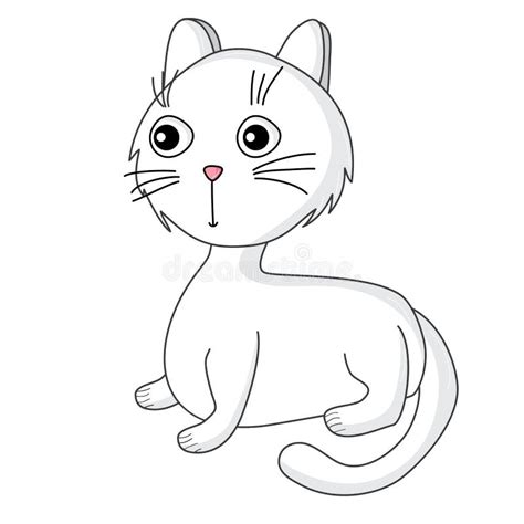 White Cat Stock Vector Illustration Of British Backdrop 52704371