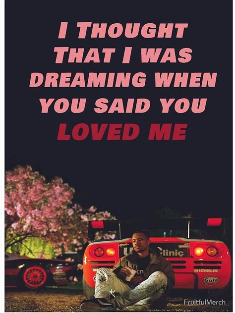 Frank Ocean Ivy Song Lyrics Graphic Poster For Sale By Fruitfulmerch