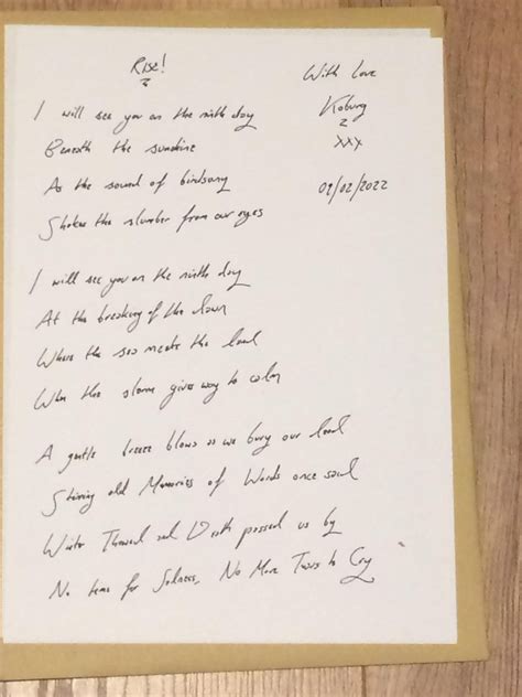 Handwritten Lyric Sheets Koburg