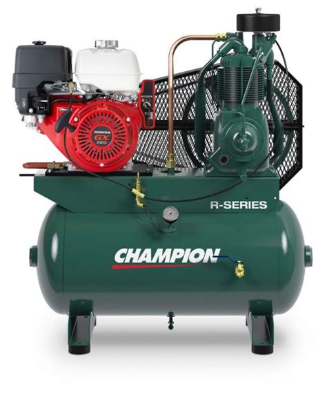 Champion 13 Hp Gas Driven Two Stage Air Compressor 232 Cfm 30 Gal Tank