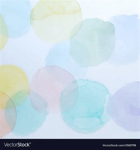 Watercolor Colorful Circles Background Royalty Free Vector