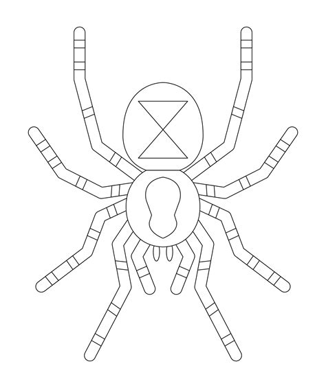 Black Spider Coloring Pages