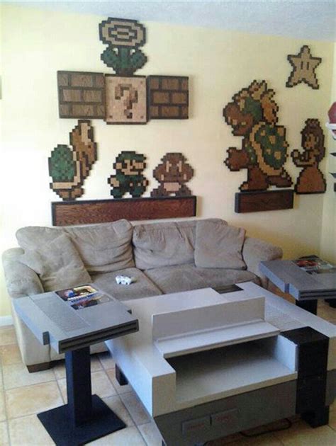 Amazing Nintendo Nes Themed Living Room Global Geek News